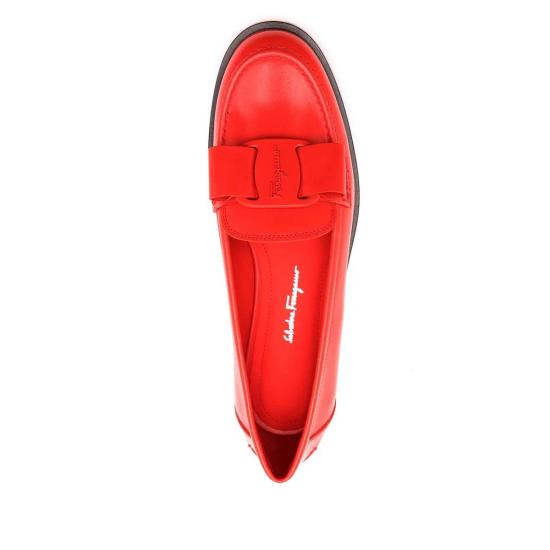  살바토레 페라가모 로퍼 Ferragamo Vivaldo 로고 플라크  레드