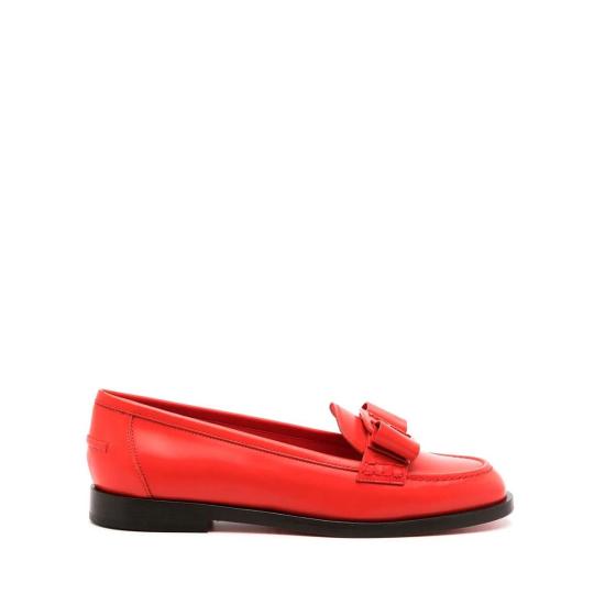  살바토레 페라가모 로퍼 Ferragamo Vivaldo 로고 플라크  레드 - SALVATORE FERRAGAMO