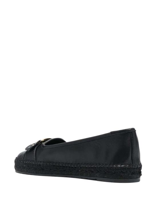  살바토레 페라가모 플랫 슈즈 페라가모 바라 버클 디테일 에스파드리유 블랙 - SALVATORE FERRAGAMO