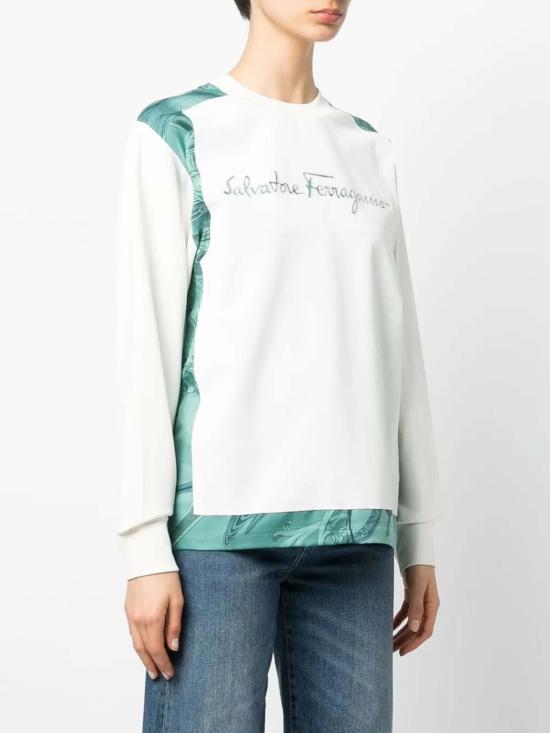  살바토레 페라가모 스웨터 Ferragamo Felpa 스웨트셔츠 화이트 - SALVATORE FERRAGAMO