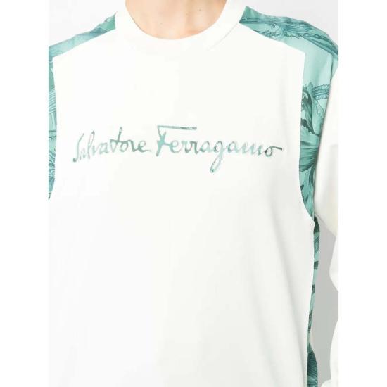  살바토레 페라가모 스웨터 Ferragamo Felpa 스웨트셔츠 화이트