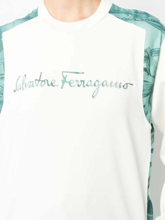  살바토레 페라가모 스웨터 Ferragamo Felpa 스웨트셔츠 화이트 - SALVATORE FERRAGAMO