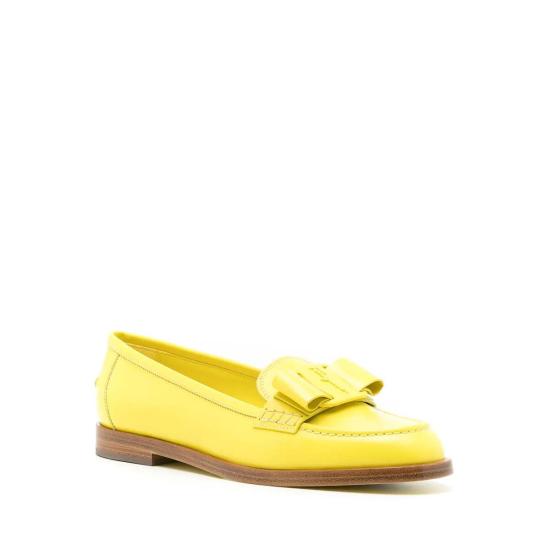  살바토레 페라가모 로퍼 페라가모 비바 보우  옐로우 - SALVATORE FERRAGAMO