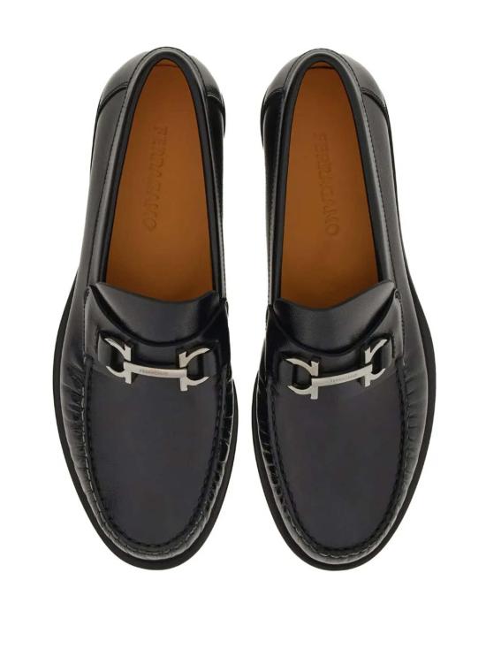  살바토레 페라가모 로퍼 페라가모 간치니 가죽  블랙 - SALVATORE FERRAGAMO