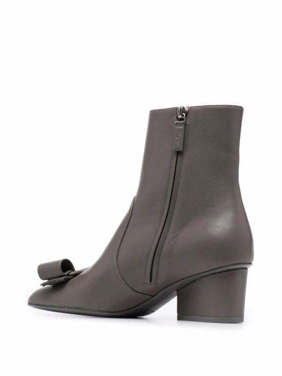  살바토레 페라가모 부츠 페라가모 50mm 비바 보우 디테일 앵클  그레이 - SALVATORE FERRAGAMO