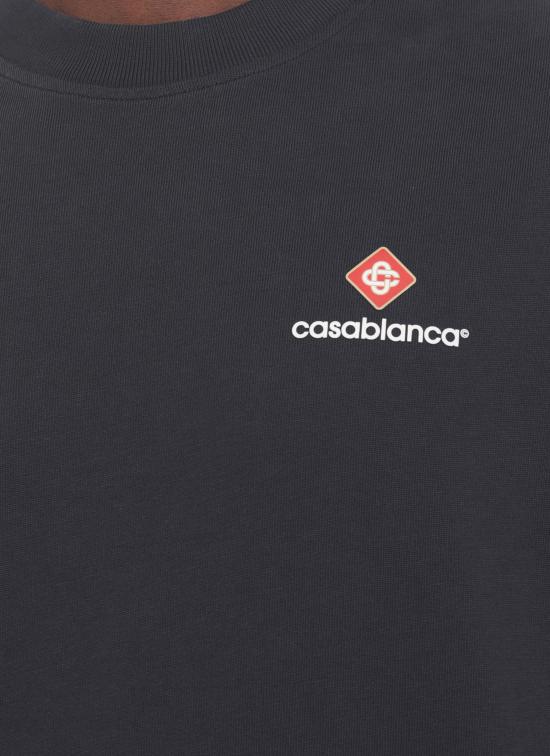 26FW 카사블랑카 반팔 티셔츠 MPF26JTS07801 NAVY JERSEY Blue - CASABLANCA