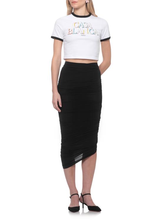 26FW 카사블랑카 반팔 티셔츠 WPF26JTS01002 PIMA JERSEY White - CASABLANCA