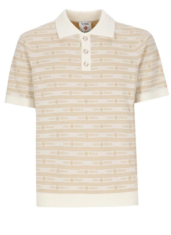 26FW 카사블랑카 폴로 티셔츠 MPF26KW142801 MERINO Beige