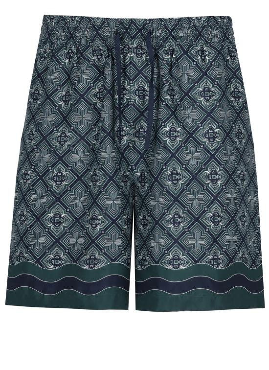 26FW 카사블랑카 숏팬츠 MPF26TR39907 SILK TWILL Green