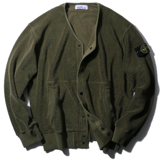 26SS 스톤 아일랜드 가디건 L1S15 6100020 S0293 V005G MILITARY GREEN DOM