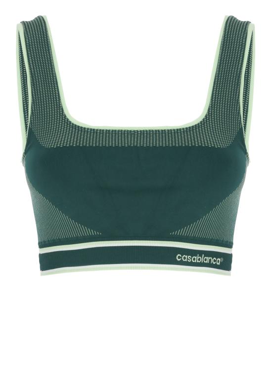 26FW 카사블랑카 트레이닝 티셔츠 WPF26ACT05101 SEAMLESS Green