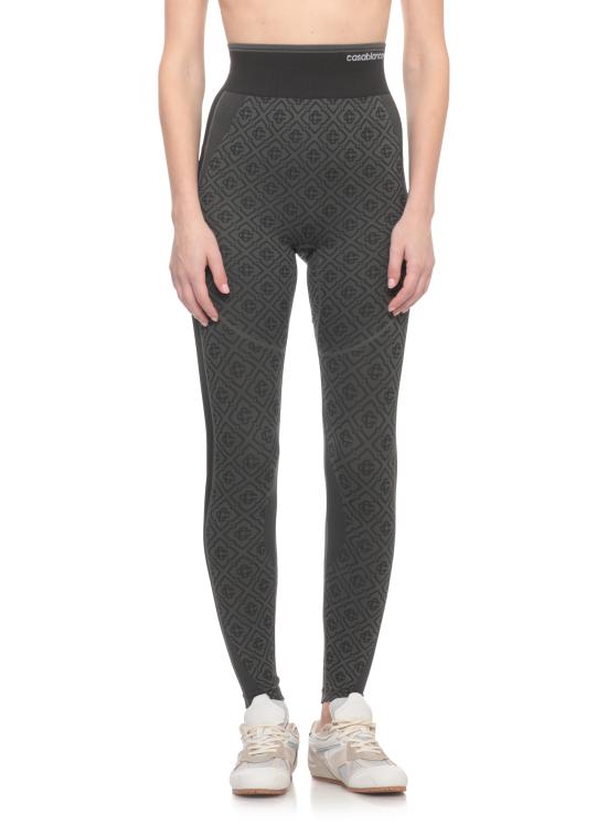 26FW 카사블랑카 레깅스 WPF26ACT06701 SEAMLESS Black - CASABLANCA