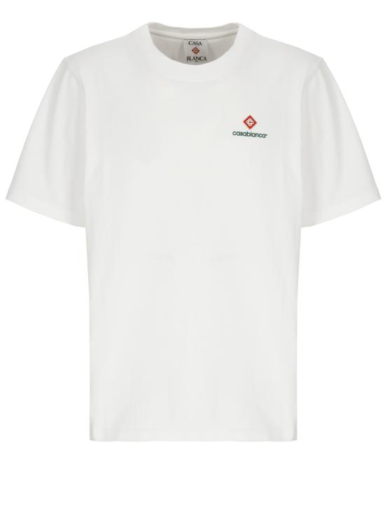 26FW 카사블랑카 반팔 티셔츠 MPF26JTS00111 WHITE JERSEY