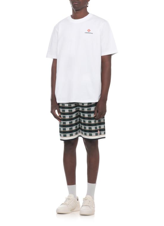 26FW 카사블랑카 반팔 티셔츠 MPF26JTS00111 WHITE JERSEY - CASABLANCA