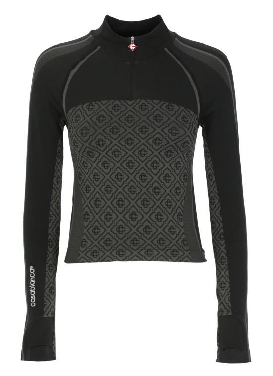 26FW 카사블랑카 스웨터 WPF26ACT06801 SEAMLESS Black