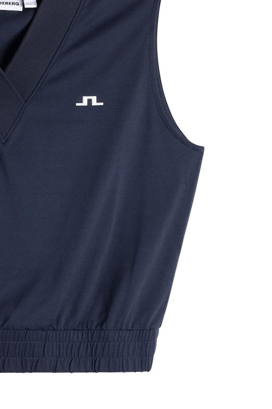 26SS 제이린드버그 민소매 티셔츠 RWJT15141 6855 JL NAVY DOM - J LINDEBERG