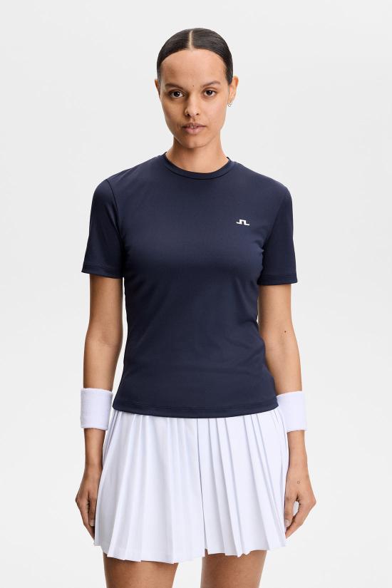 26SS 제이린드버그 반팔 티셔츠 RWJT14829 6855 JL NAVY DOM - J LINDEBERG