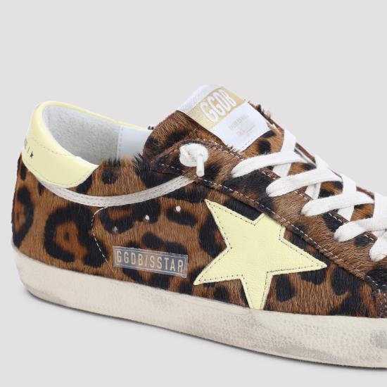 26FW 골든구스 SUPER STAR 슈퍼 스타 클래식 스니커즈 GWF00101 F008685 55801 LEOPARD PALE YELLOW - GOLDEN GOOSE