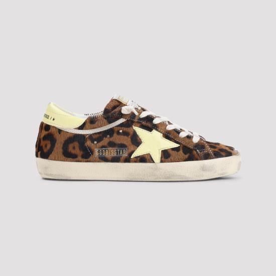 26FW 골든구스 SUPER STAR 슈퍼 스타 클래식 스니커즈 GWF00101 F008685 55801 LEOPARD PALE YELLOW - GOLDEN GOOSE