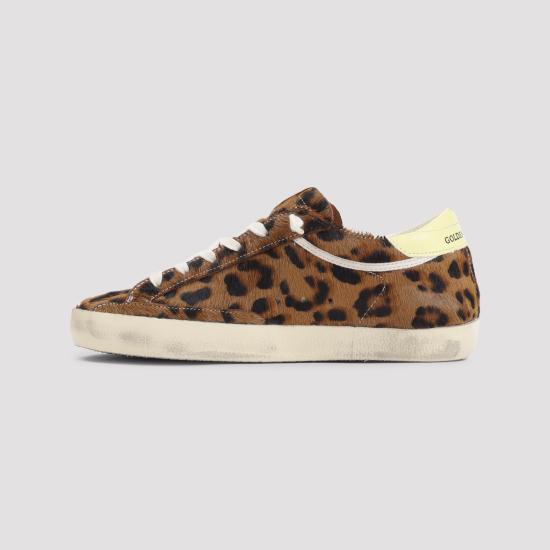 26FW 골든구스 SUPER STAR 슈퍼 스타 클래식 스니커즈 GWF00101 F008685 55801 LEOPARD PALE YELLOW - GOLDEN GOOSE