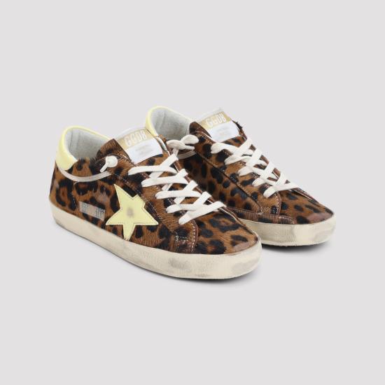 26FW 골든구스 SUPER STAR 슈퍼 스타 클래식 스니커즈 GWF00101 F008685 55801 LEOPARD PALE YELLOW - GOLDEN GOOSE