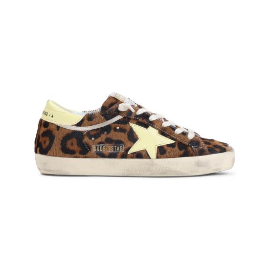 26FW 골든구스 SUPER STAR 슈퍼 스타 클래식 스니커즈 GWF00101 F008685 55801 LEOPARD PALE YELLOW - GOLDEN GOOSE