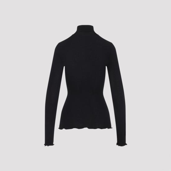 26FW 프라다 자수 로고 세미 크롭 반팔 티셔츠 자수 로고 세미 크롭 반팔 티셔츠 39700SOOO 6080 F0002 NERO - PRADA