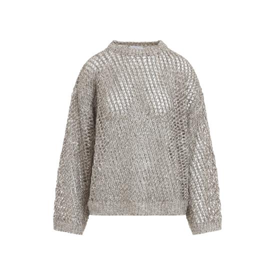 26FW 브루넬로 쿠치넬리 스웨터 MEA345600P CII33 PIETRA MARRONE - BRUNELLO CUCINELLI