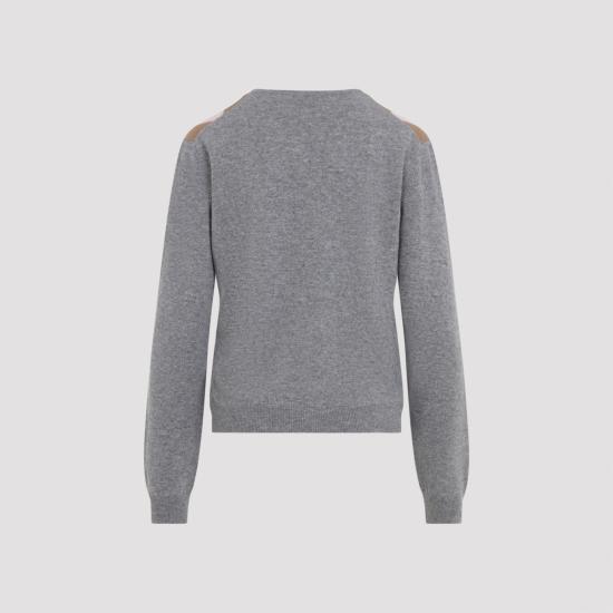 26FW 프라다 스웨터 P24G3QSOOO 6519 F0LPX GRIGIO CAMMELLO - PRADA