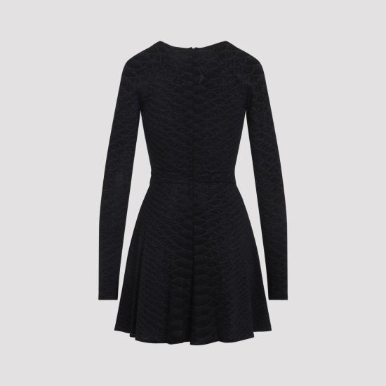 26FW 로베르토 카발리 미디 원피스 XQT152 NLS36 05051 BLACK - ROBERTO CAVALLI