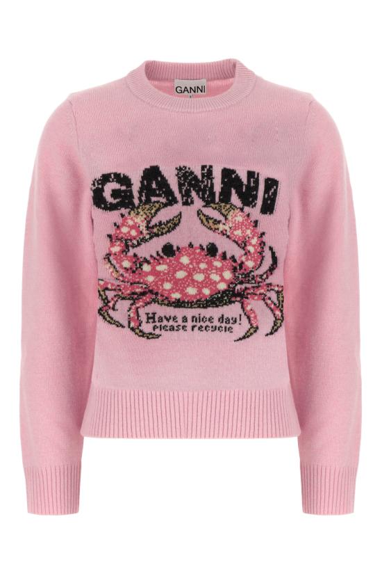 26FW 가니 스웨터 A11500082678 868 CHALK PINK