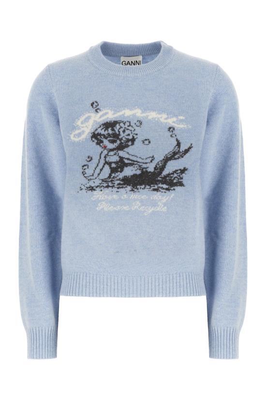 26FW 가니 스웨터 A11500092678 326 SOFT CHAMBRAY