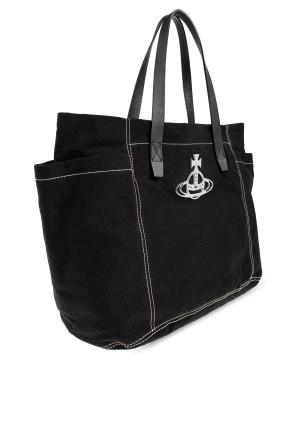 26SS 비비안웨스트우드 토트백 4D02000PU W01AY N401 BLACK DOM - VIVIENNE WESTWOOD