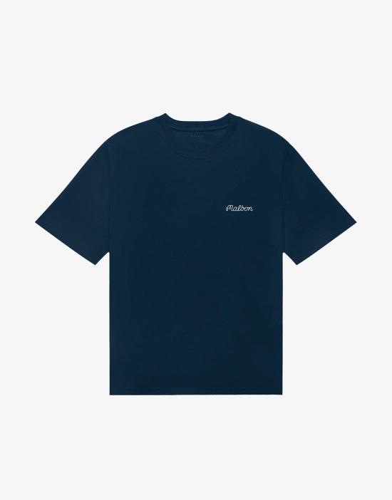 26SS 말본 반팔 티셔츠 M9399NVY NAVY DOM