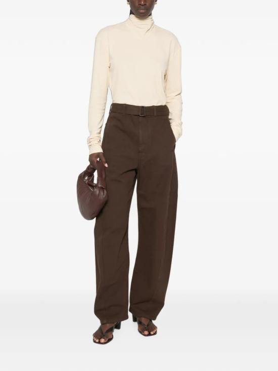 26FW 르메르 트위스트 벨티드 팬츠 PA326 LD1077BR512 Brown - LEMAIRE