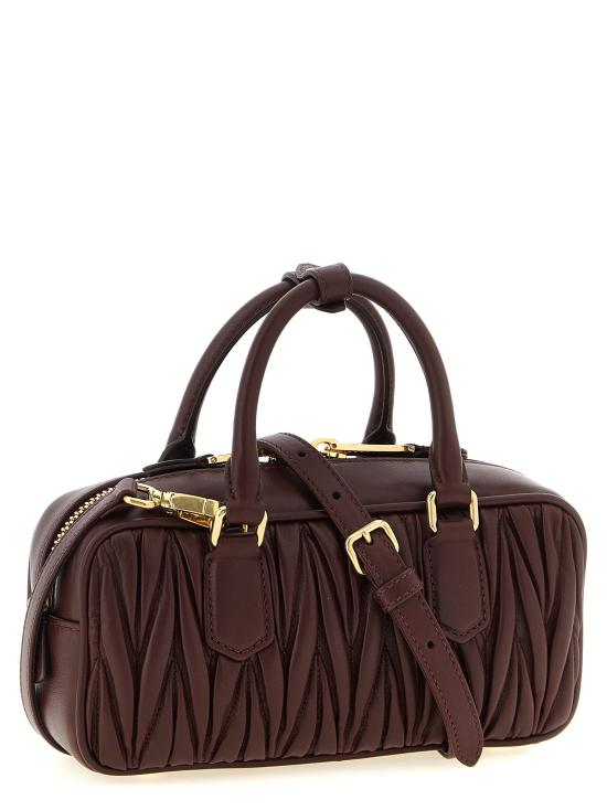 26FW 미우미우 아르카디 마테라쎄 나파 레더 백 5BB142VOONAN88F0007 Bordeaux - MIU MIU