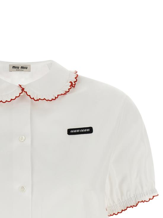 26FW 미우미우 블라우스 MK2038SOOO197FF03DU Red - MIU MIU