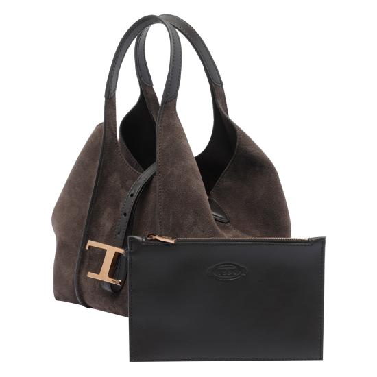 26FW 토즈 T 타임리스 미니 토트백 XBWTSBA9100 P3AS808 Brown - TODS