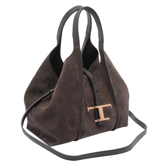 26FW 토즈 T 타임리스 미니 토트백 XBWTSBA9100 P3AS808 Brown - TODS