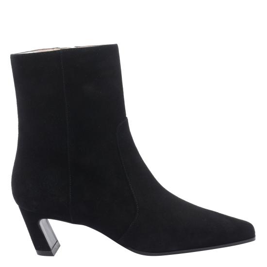 26FW 스튜어트 와이츠먼 부츠 SM498 STASSI ZIP BOOTIE 50 SUEBLK Black