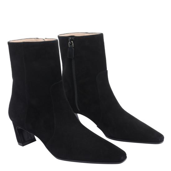 26FW 스튜어트 와이츠먼 부츠 SM498 STASSI ZIP BOOTIE 50 SUEBLK Black - STUART WEITZMAN