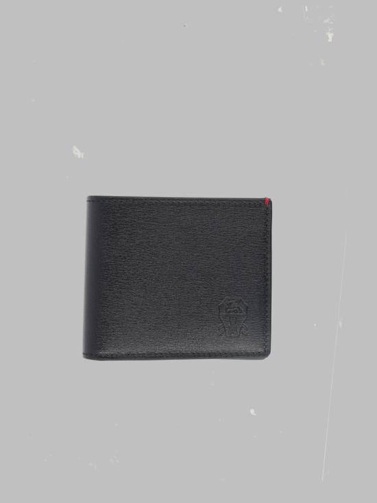 26FW 브루넬로 쿠치넬리 카프레타 반지갑 MWRLBU006 C101 BLACK
