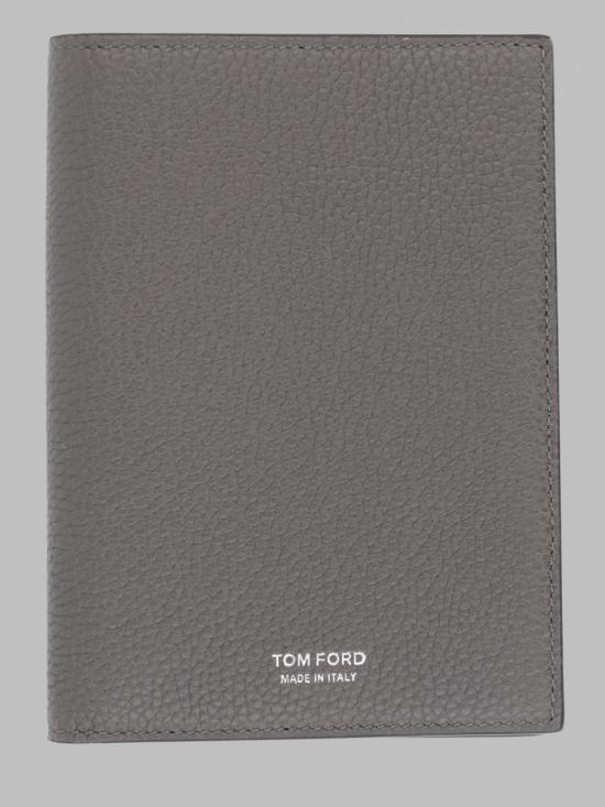 26FW 톰포드 그레인 레더 폴딩 카드 홀더 Y0274 LCL158STBG GREY