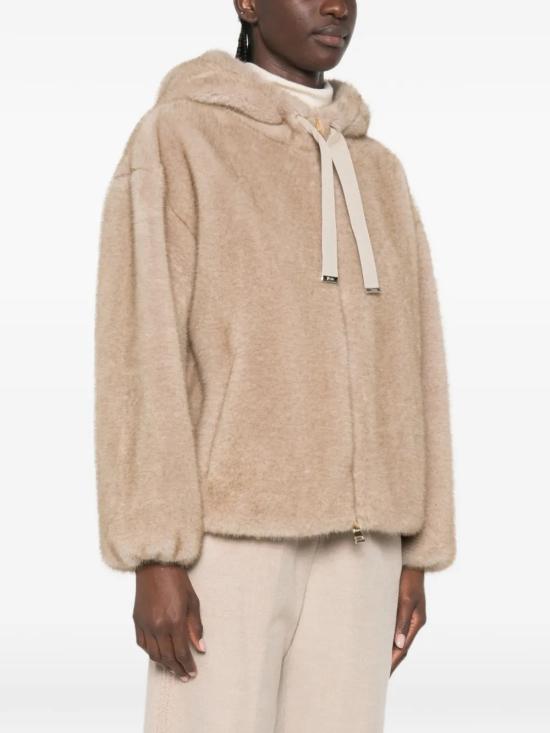 26FW 에르노 멜란지 얼터너티브 밍크 퍼 보머 자켓 GI000318D 127391985 Beige - HERNO