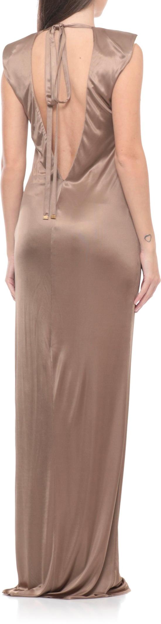 26SS 엘리자베타프랜치 롱 원피스 15777200341278 TAUPE - ELISABETTA FRANCHI