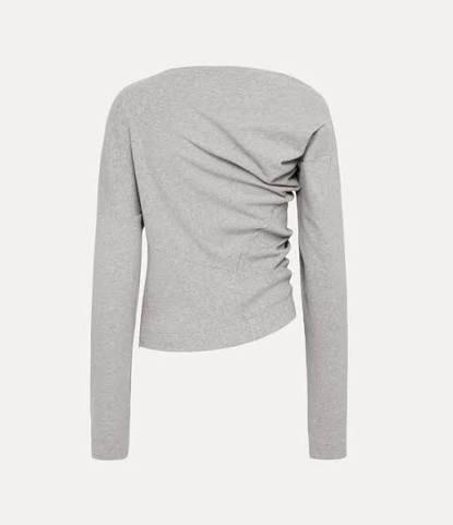 26SS 비비안웨스트우드 긴팔 티셔츠 3G01005G J009C P001 GREY MELANGE DOM - VIVIENNE WESTWOOD