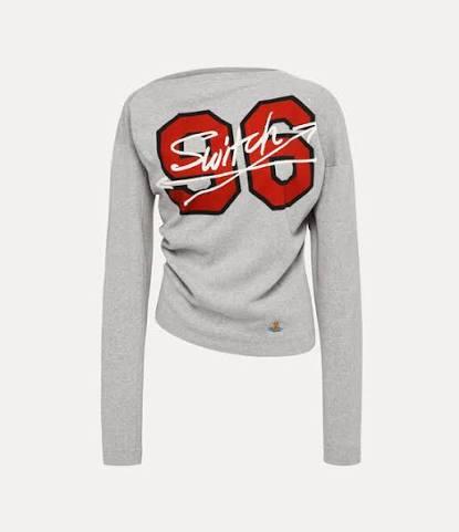 26SS 비비안웨스트우드 긴팔 티셔츠 3G01005G J009C P001 GREY MELANGE DOM