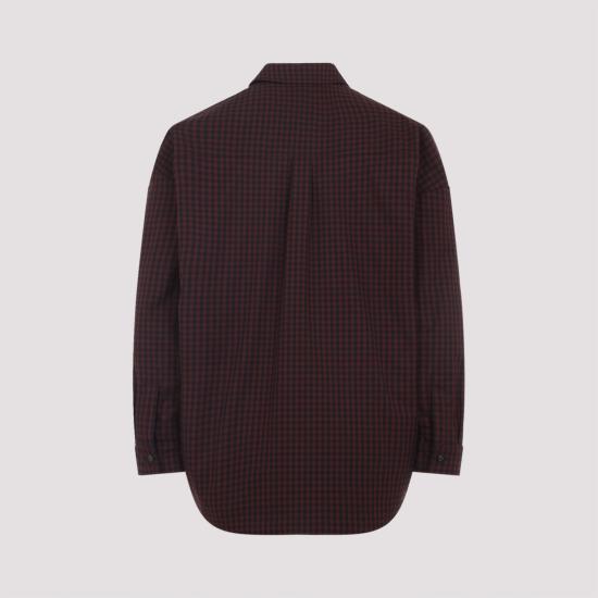 26FW 구찌 체크 깅엄 패딩 자켓 셔츠 836251 Z7ATD 5333 PURPLE BLACK - GUCCI