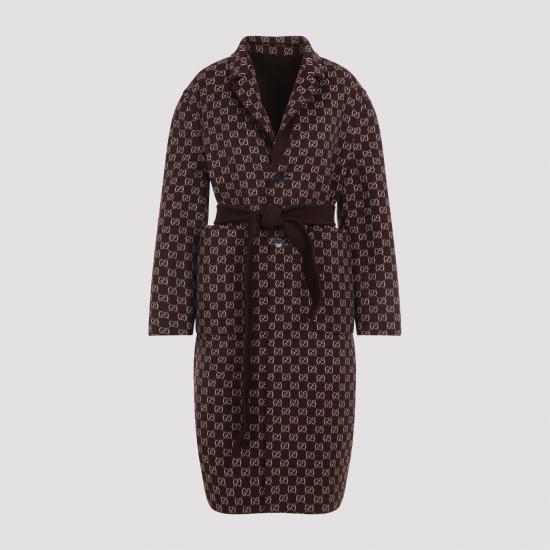 26FW 구찌 리버서블 롱 울 코트 823839 Z7ASL 2016 BROWN PINK - GUCCI