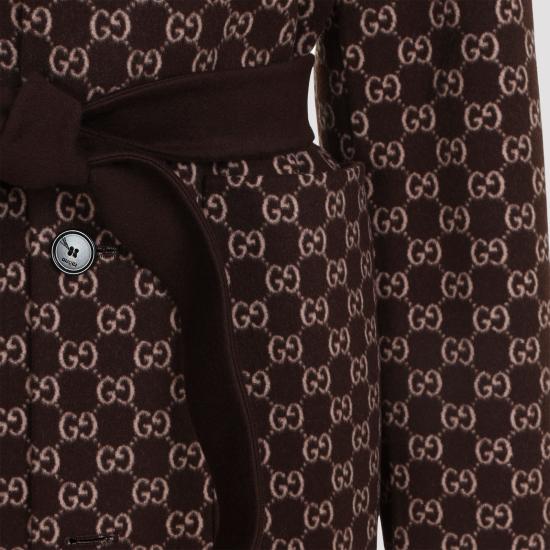 26FW 구찌 리버서블 롱 울 코트 823839 Z7ASL 2016 BROWN PINK - GUCCI